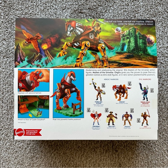 MASTERS OF THE UNIVERSE MOTU STRIDOR HEROIC ARMORED WAR HORSE ACTION FIGURE NEW - Picture 2 of 2